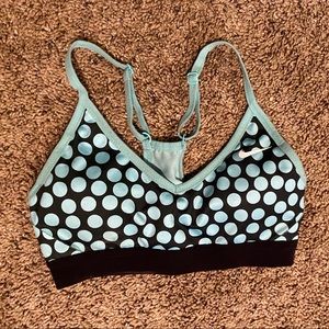 Nike polka dot sports bra